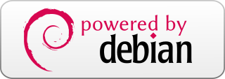 Powered by Debian GNU/Linux